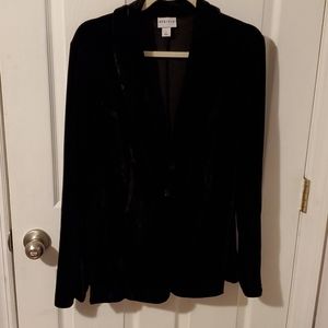 Crushed velvet blazer